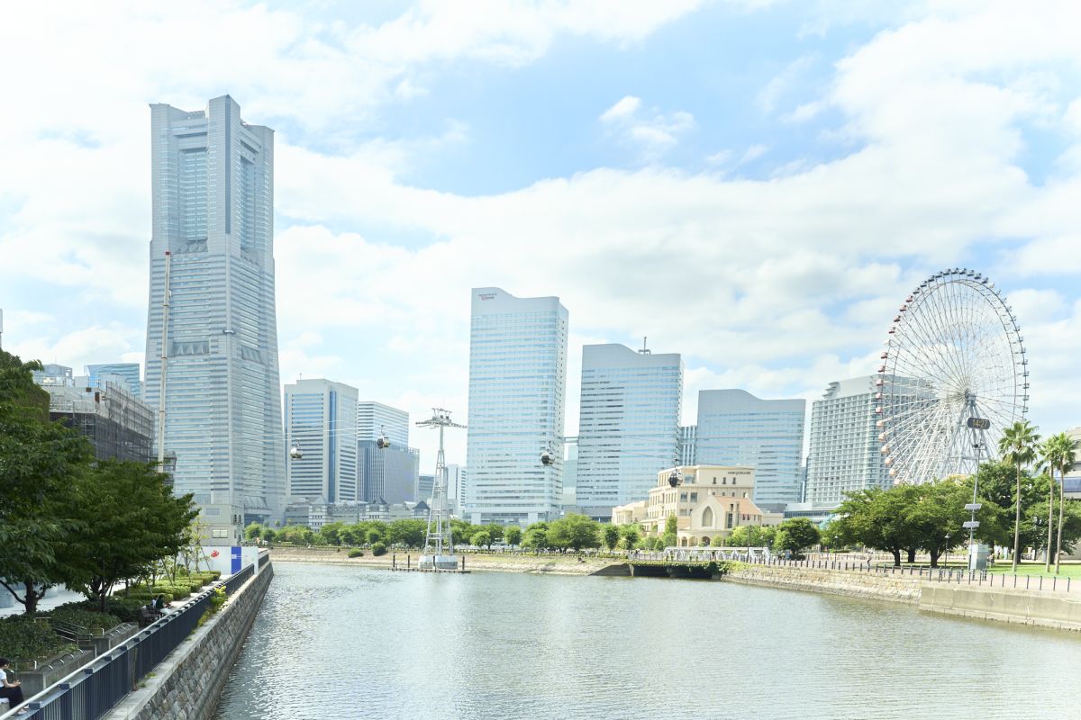 横浜らしい景色が広がるみなとみらい
