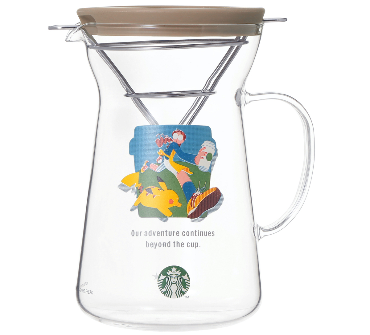 【オンラインストア限定】「Pok&eacute;mon + STARBUCKS グラスドリップコーヒーメーカー コーヒーアドベンチャー」4900円