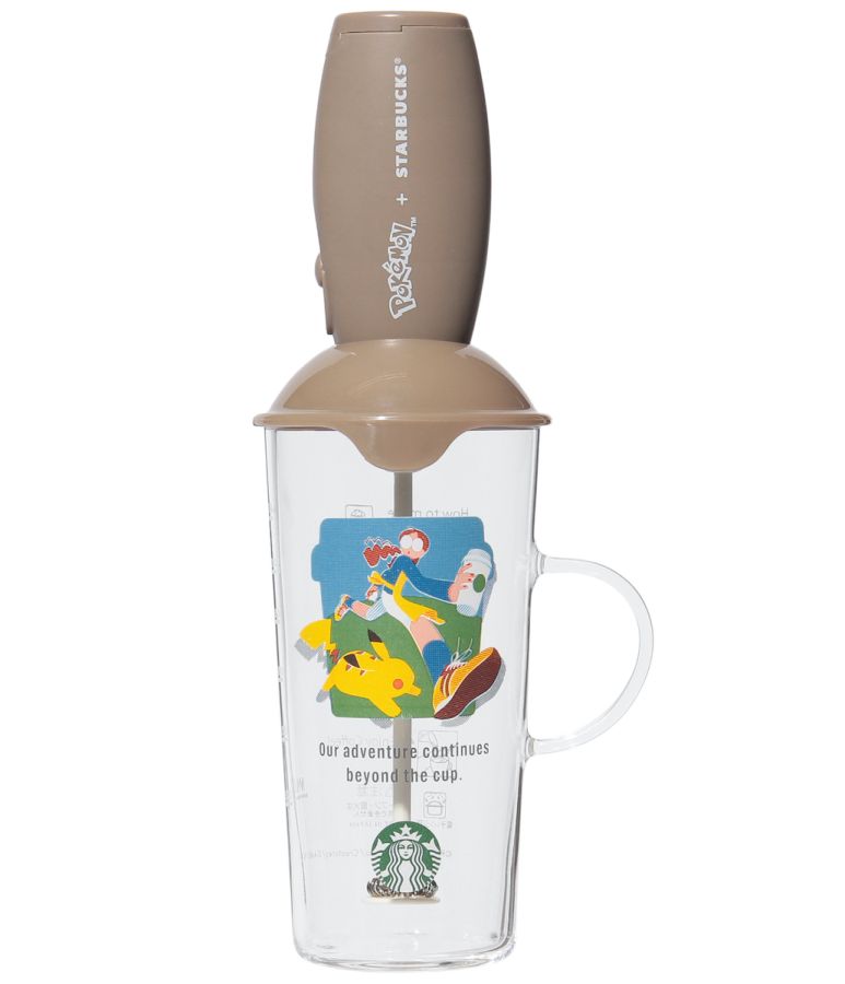 【オンラインストア限定】「Pok&eacute;mon + STARBUCKS ミルクフォーマー&カップ コーヒーアドベンチャー」4400円