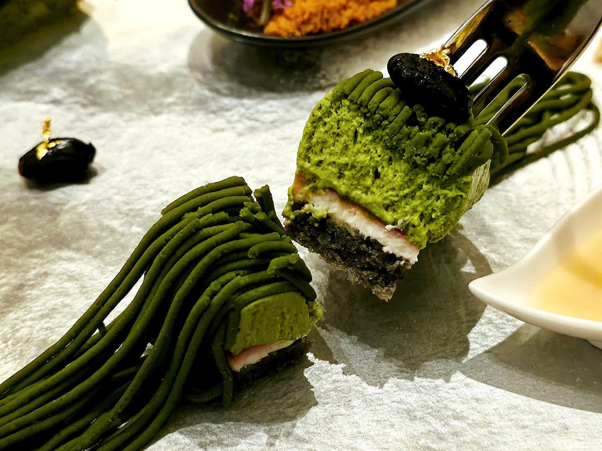 笠間の栗と宇治抹茶モンブラン