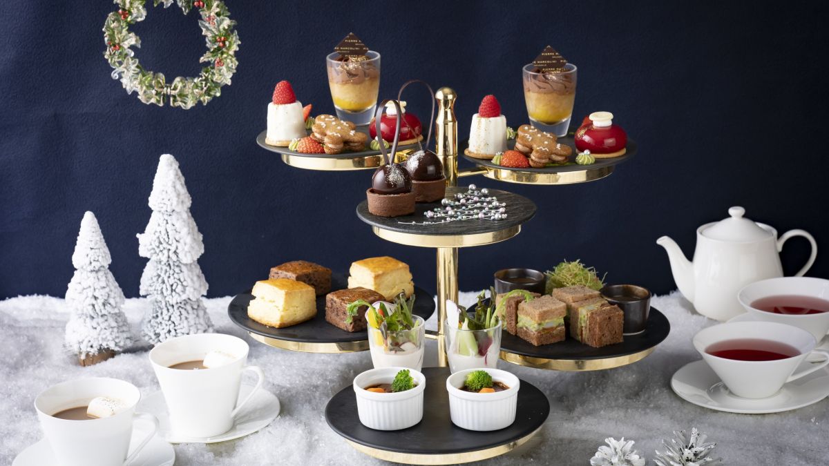 【ザ・プリンス パークタワー東京】「ピエール マルコリーニ」のオリジナルクーベルチュールを味わう「Christmas Afternoon Tea」