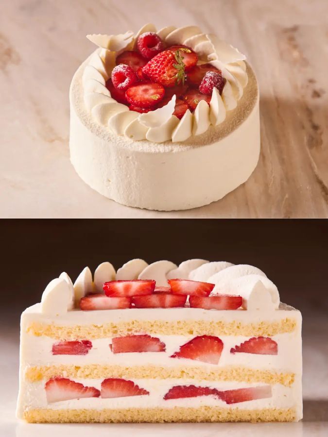 「クリスマスあまおうショートケーキ」5000円（12cm）、7500円（15cm）