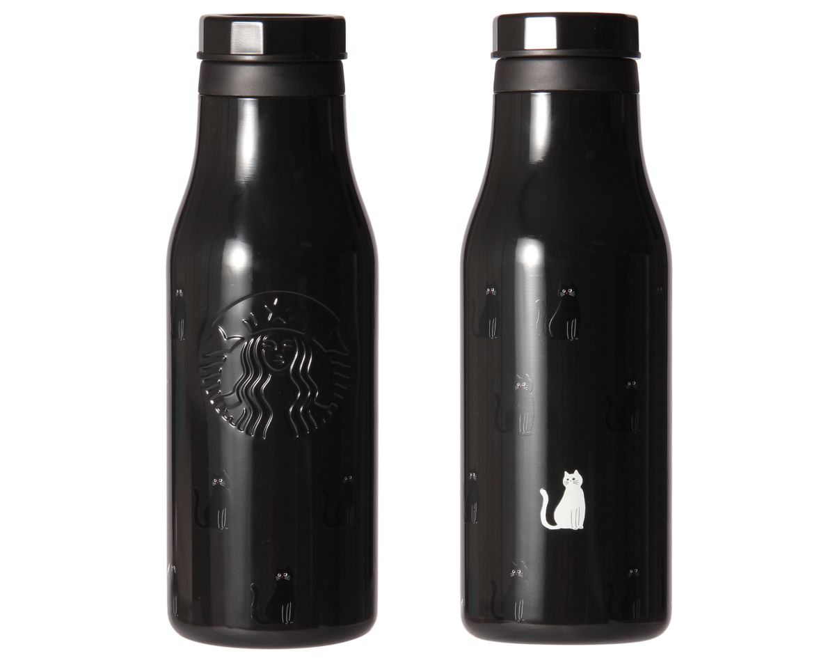 「ハロウィン2026 ステンレスロゴボトルキャットグローインザダーク」473ml 4950円