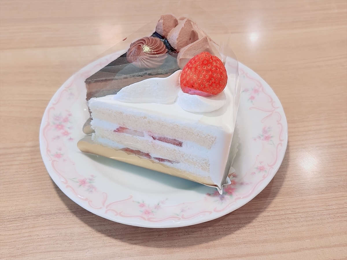 不二家レストラン チョコレートケーキ、ショートケーキ