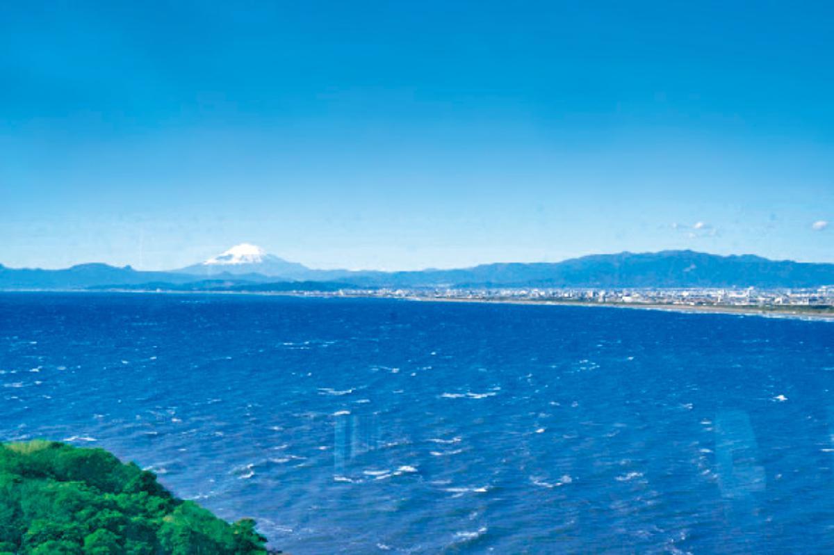 展望フロアから見た湘南