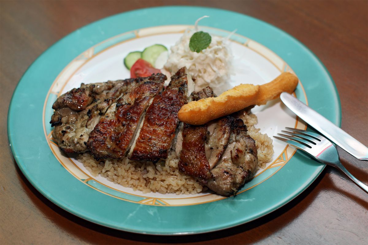 ジャークチキンフライドライス（ジャークチキンとドーナツを追加）　1300円