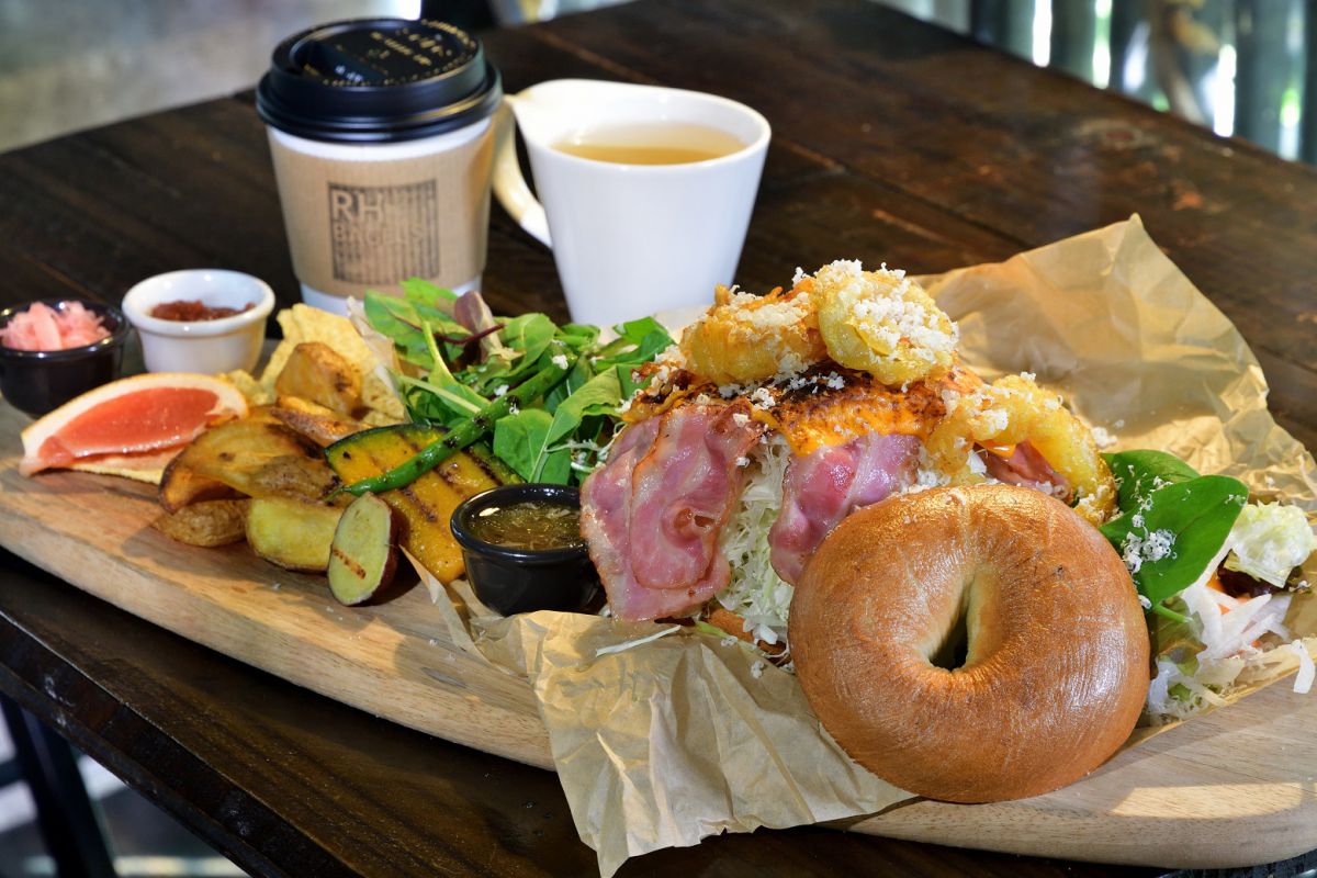 ベーグルランチD（ベーコンとチェダーチーズ）1800円