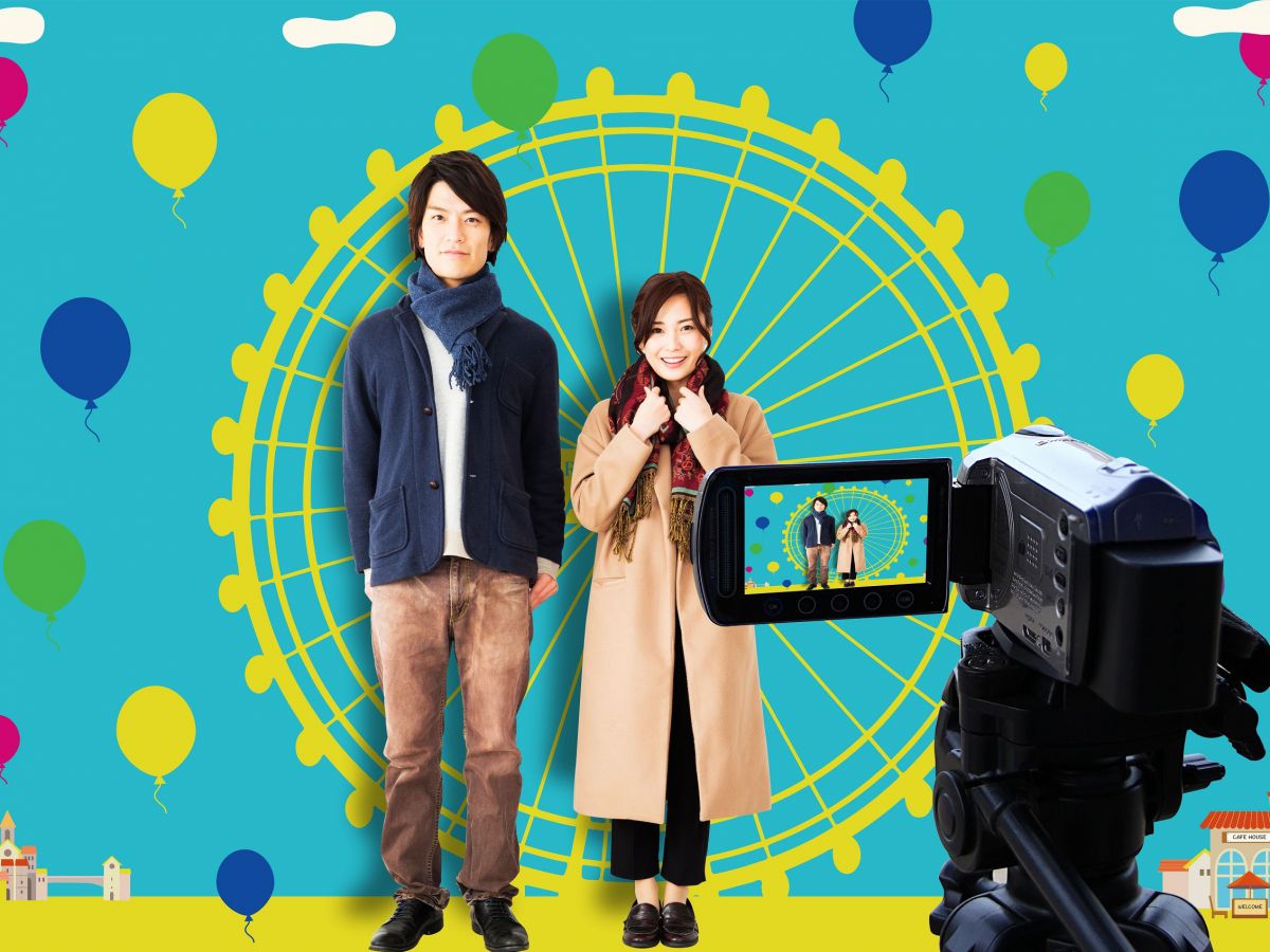 ドッキドキ‼︎2人の「シンクロ率」で観覧車のイルミネーションが変化！