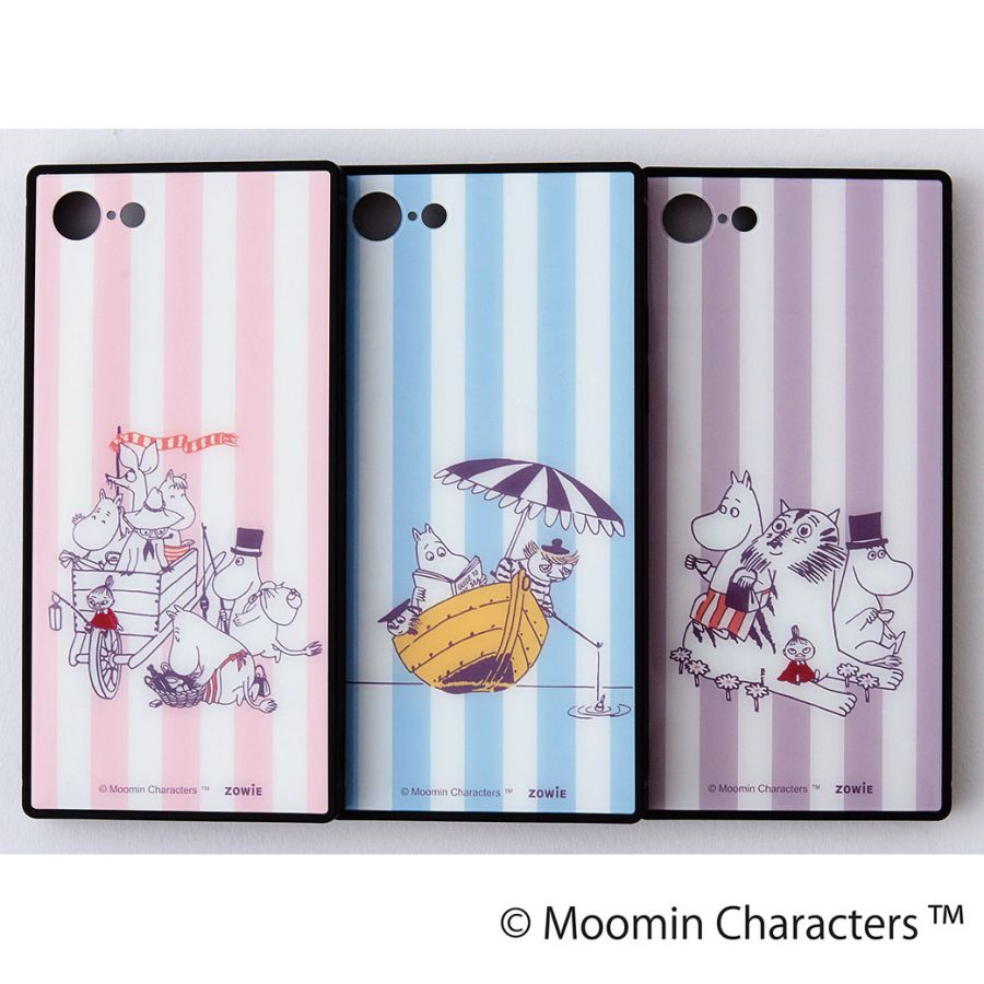 限定発売の iPhone8/7耐衝撃ガラスケースKAKU。各3024円（約幅6.9cm×高さ14cm）