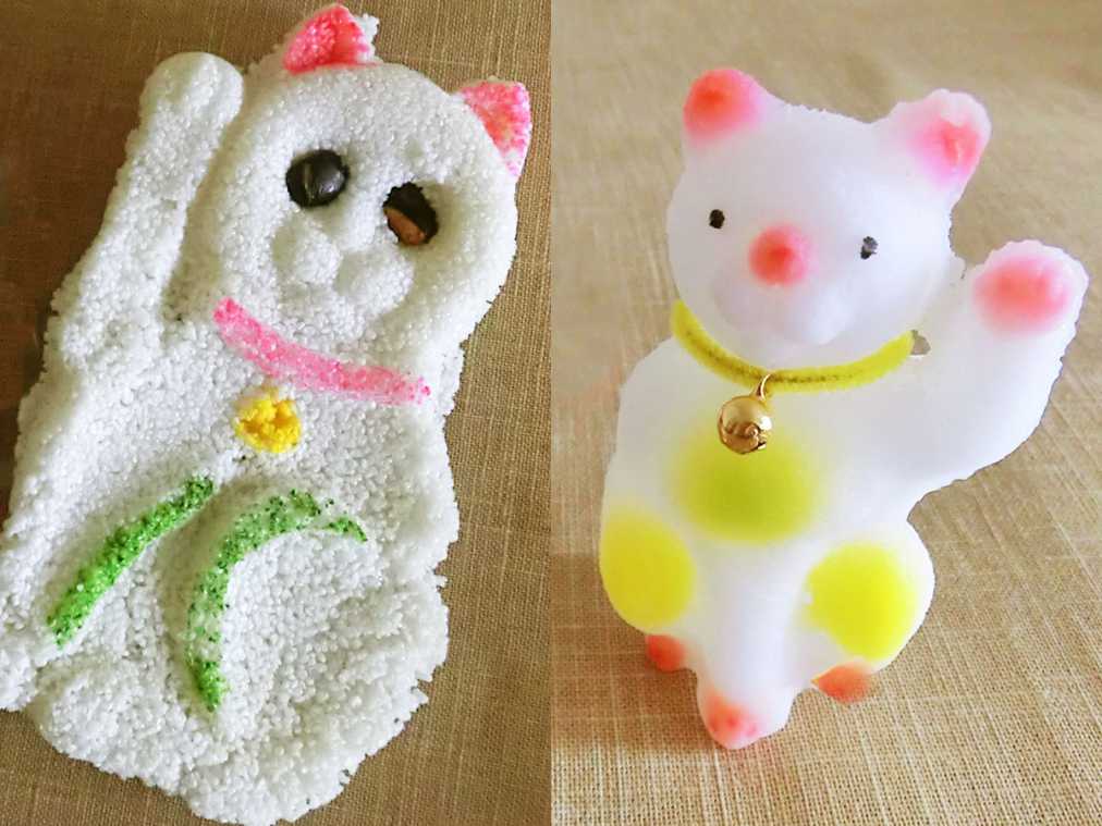 浅草の老舗駄菓子店「まんねん堂」で発見！ブサかわ招き猫が良縁を招く