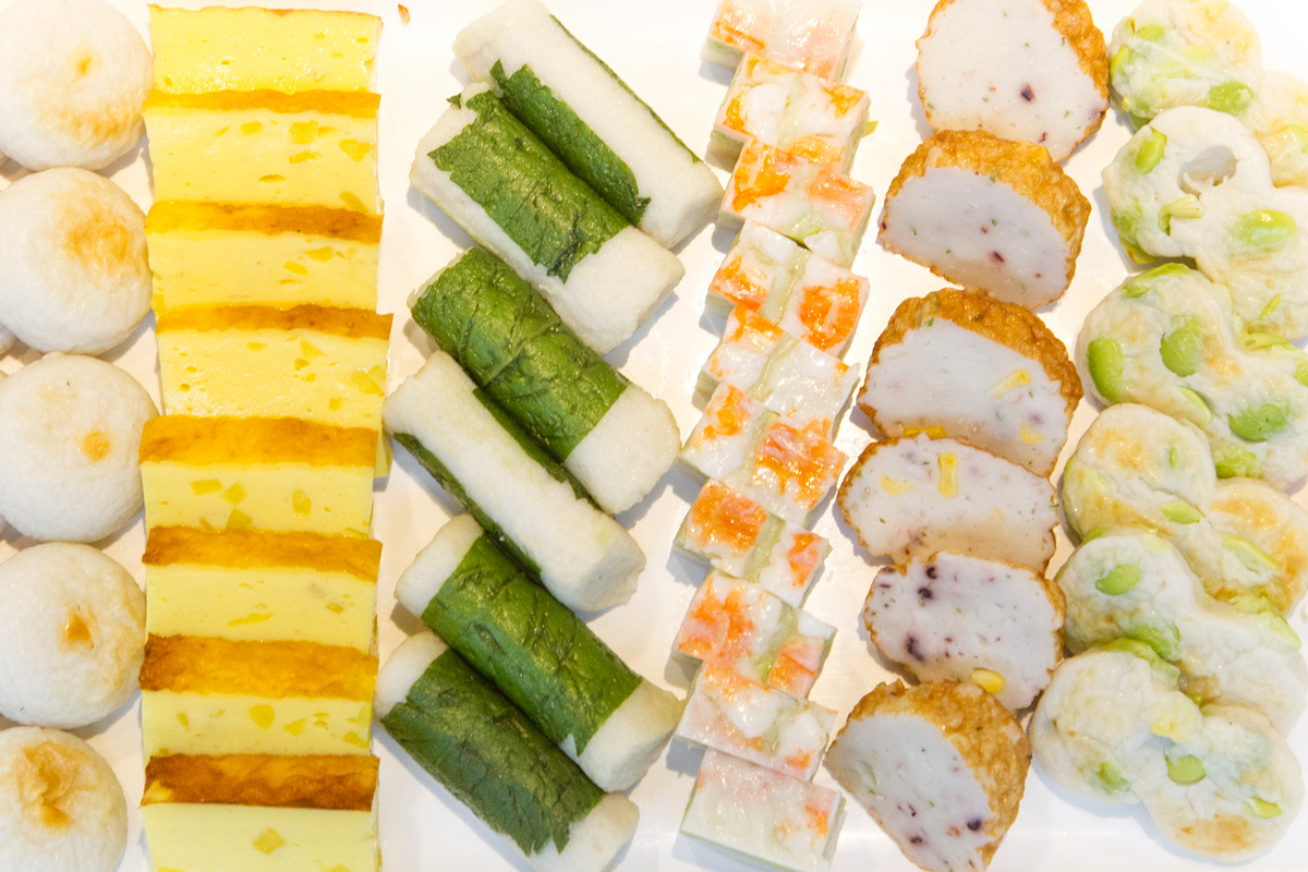 ひと口サイズのかまぼこがずらり