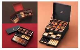 左上：8種28個入り3240円、左下：15種35個入り5400円、右：10種68個入り1万800円（28個入りと35個入りは2019年1月15日から販売。68個入りは販売中。）