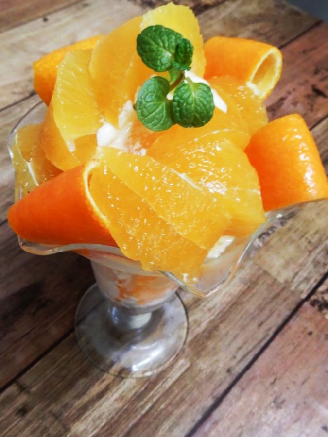 紅まどんなパフェ950円（値段変更の場合あり）