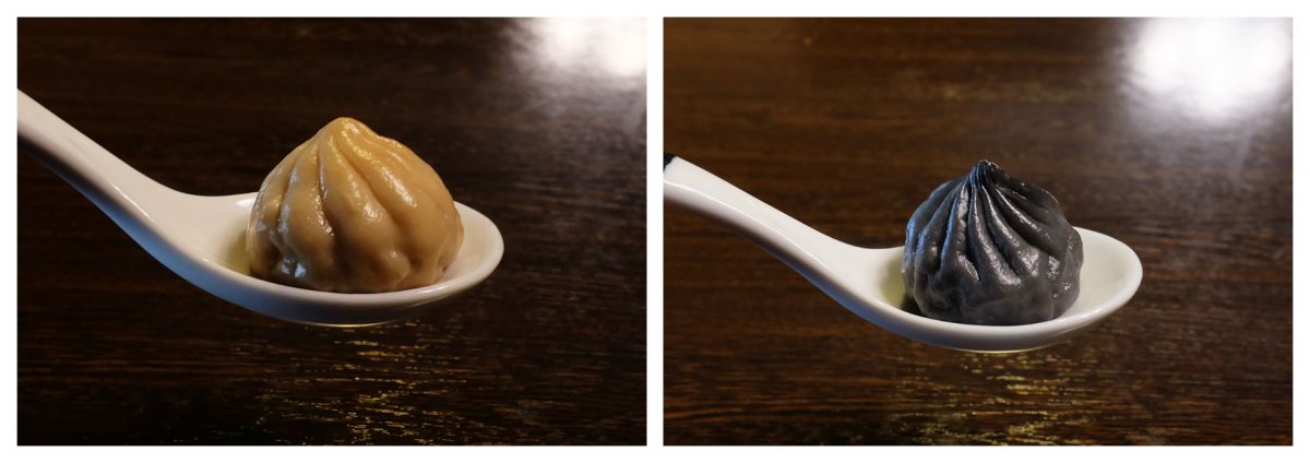 名古屋小籠包（左）四川小籠包（右）