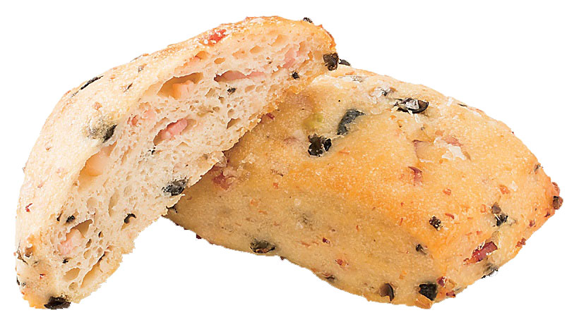 ウェスティン都ホテル京都　ベーコンと黒オリーブのフォカッチャ