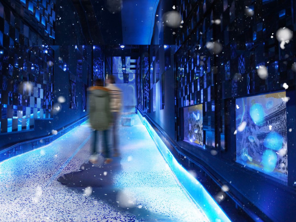 冬は「雪」、春は「桜」すみだ水族館 フォトジェニックなアートイベント