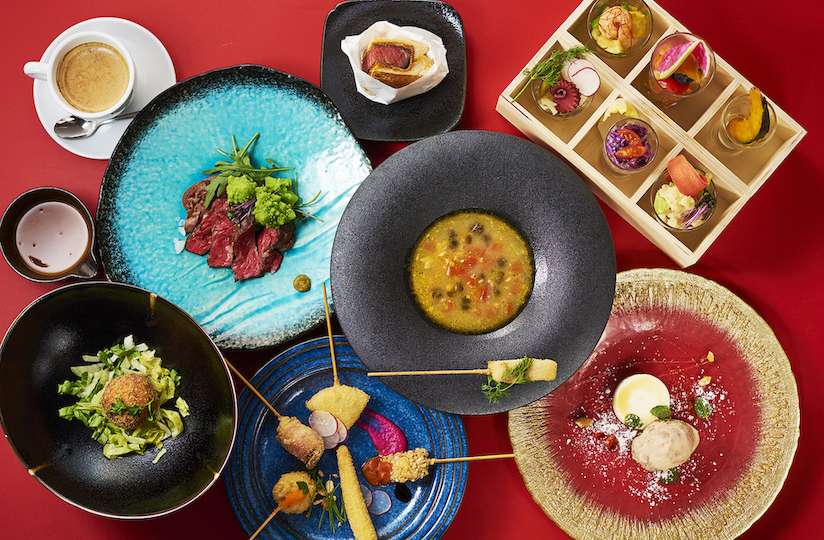 ディナーメニュー「IL Menu Fisso A」4104円（税込）