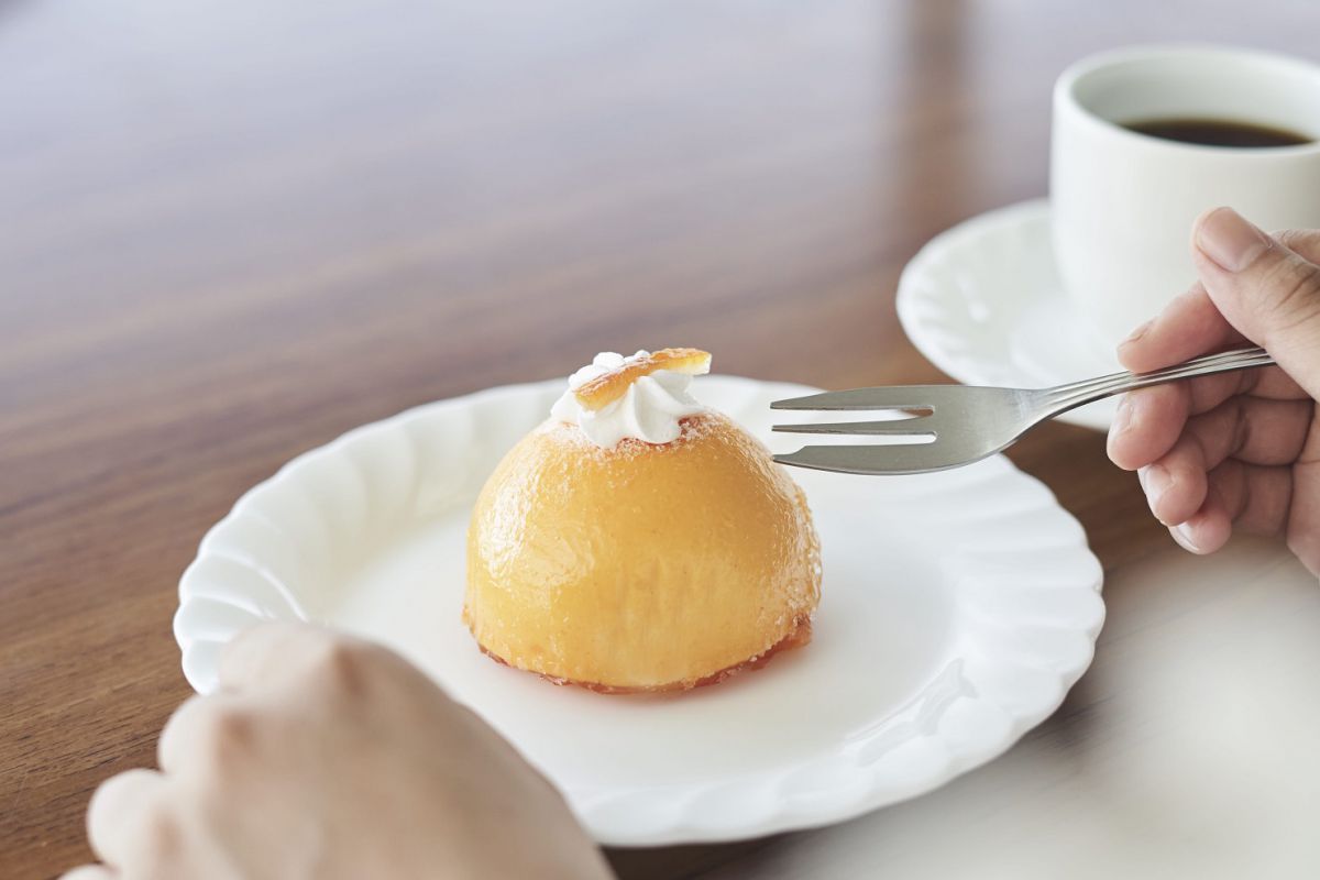 オレンジクリームケーキ ドリンクセット700円