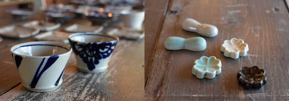 小さめの器は各1620円〜。箸置きは320円〜