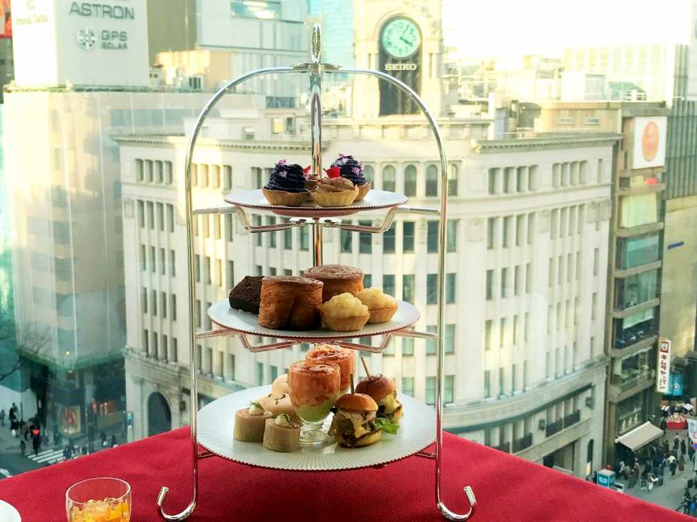 銀座「BISTRO MARX」のアフタヌーンティーは軽食とデザート、紅茶が楽しめる