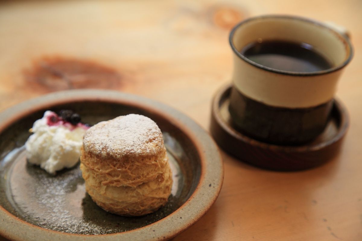 スコーン（プレーン）500円＋ドリンク350円