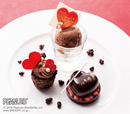 「スヌーピーのハートフルチョコレートデザート」1650円