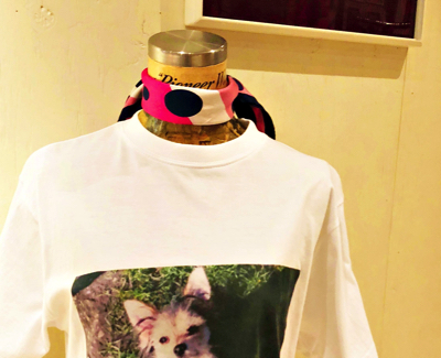 「ドット柄スカーフ」4860円