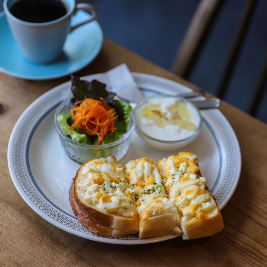 たまごトースト（モーニングBセット）580円