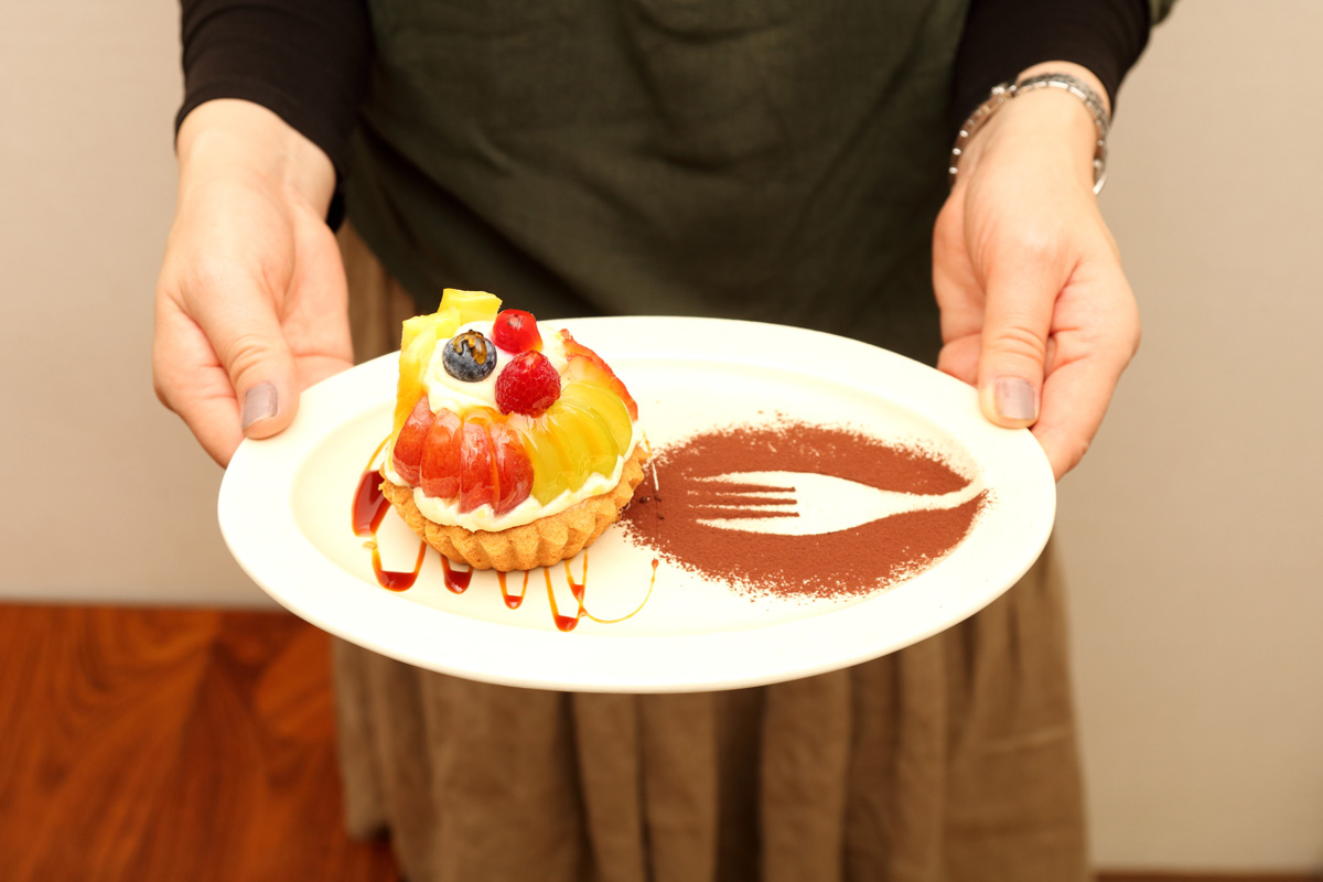 「タルト・プリン・ア・ラ・モード」560円