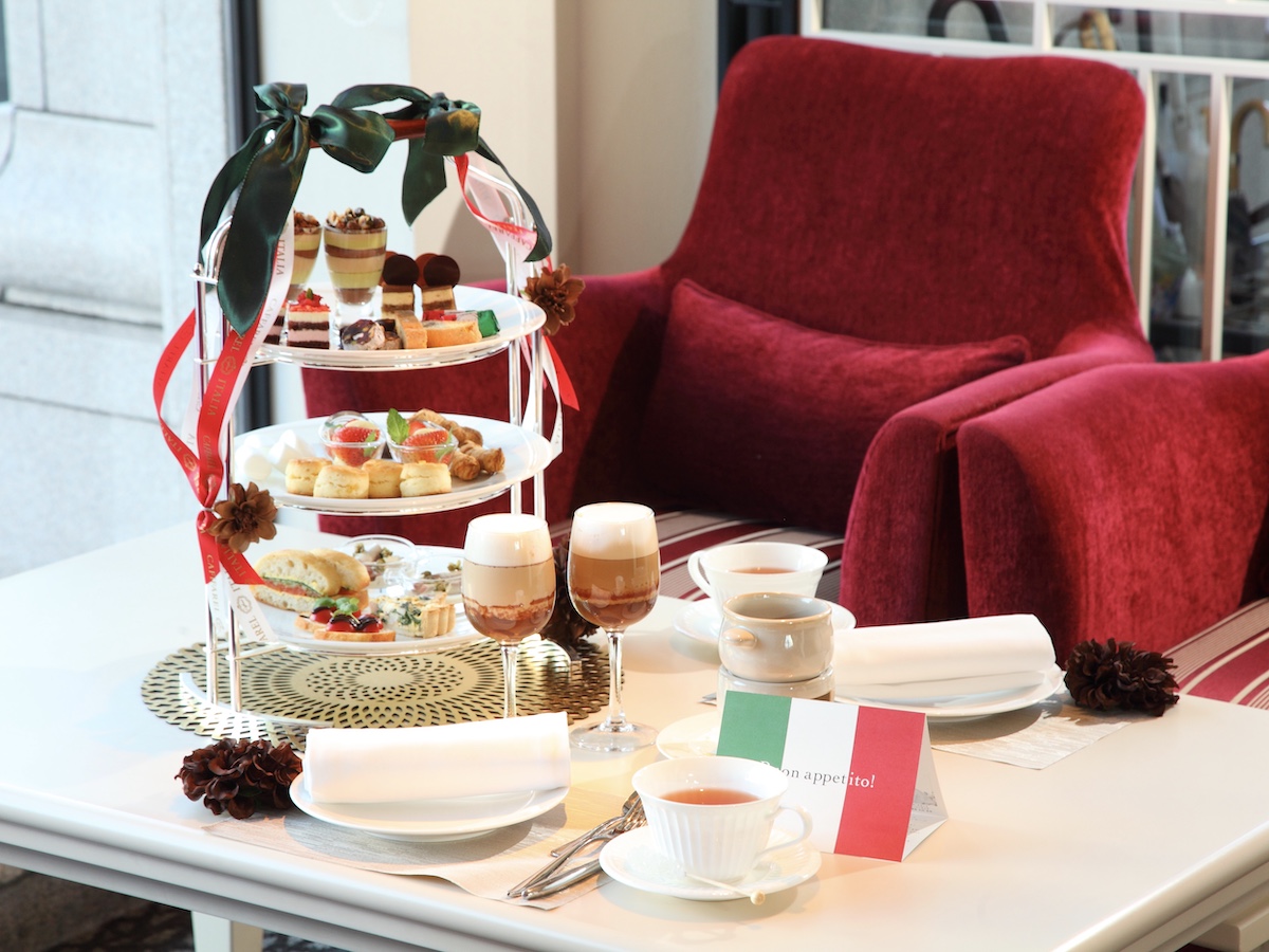 イタリアの老舗チョコレートブランド「カファレル」とコラボのアフタヌーンティーで、冬のときめきカフェタイム