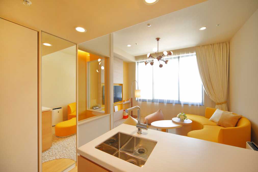 もこもこメゾネットルームの上の階