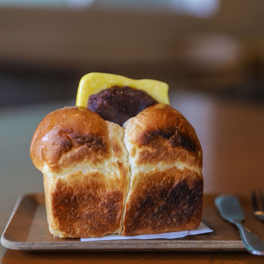 あんバターサンド（珈琲or紅茶付）950円（税別）※11～13時は、ランチ中のため、注文不可