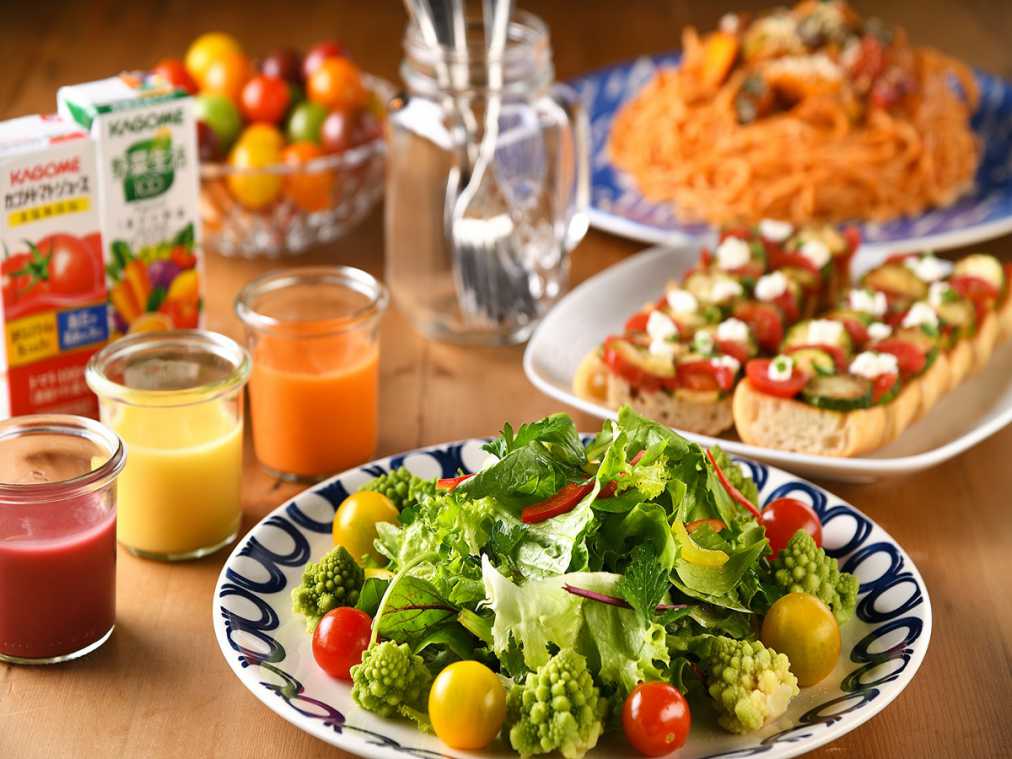 気になる野菜不足を解消！ビュッフェスタイルの「カゴメマルシェ」開催