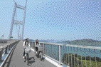 来島海峡大橋は人気のサイクリングスポット
