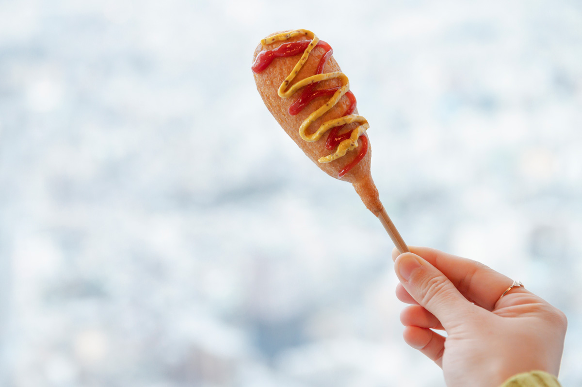 SKYTREE CAFE フロア350の「アメリカンドッグ」300円