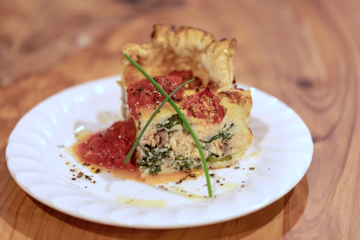 “Blue”の焼きたてキッシュ480円