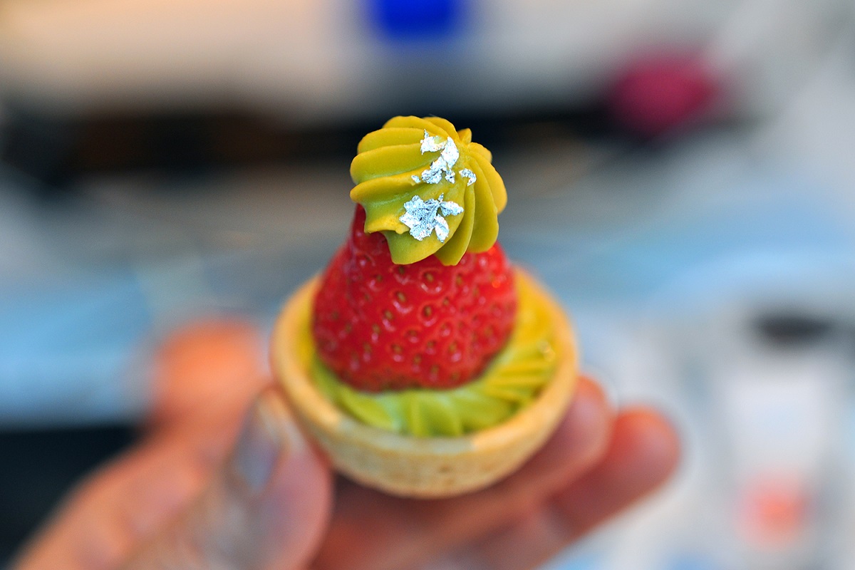 ストロベリーとピスタチオのタルト