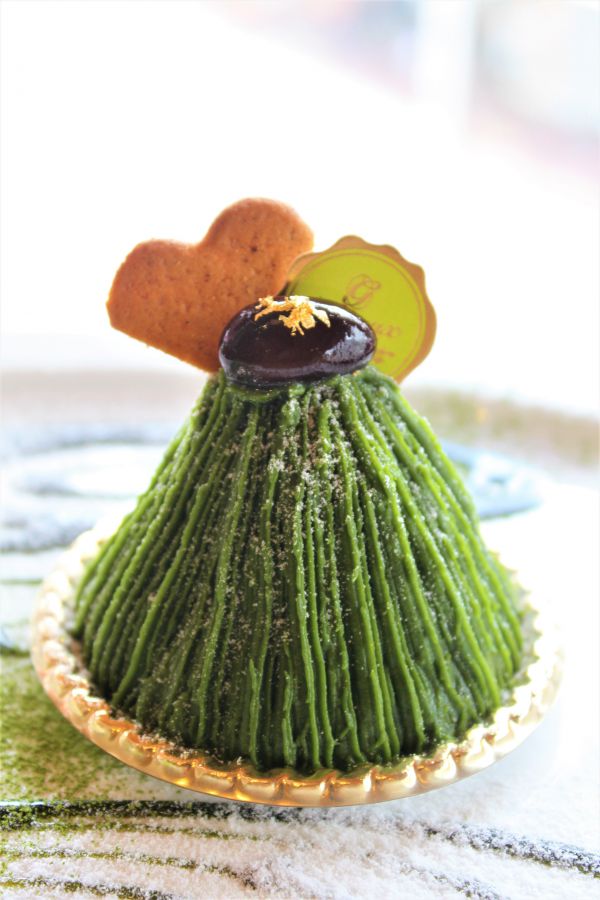 濃茶モンブラン650円（ドリンク付1000円）