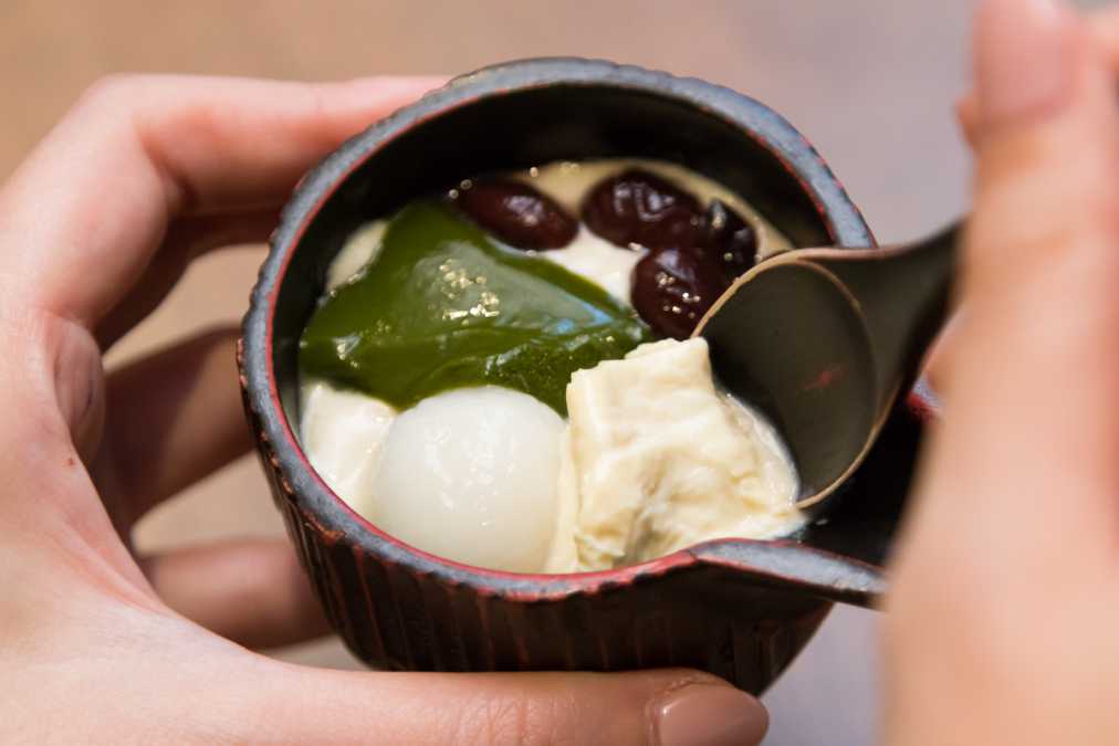 「生湯波ぜんざい」は単品540円でもオーダーできる