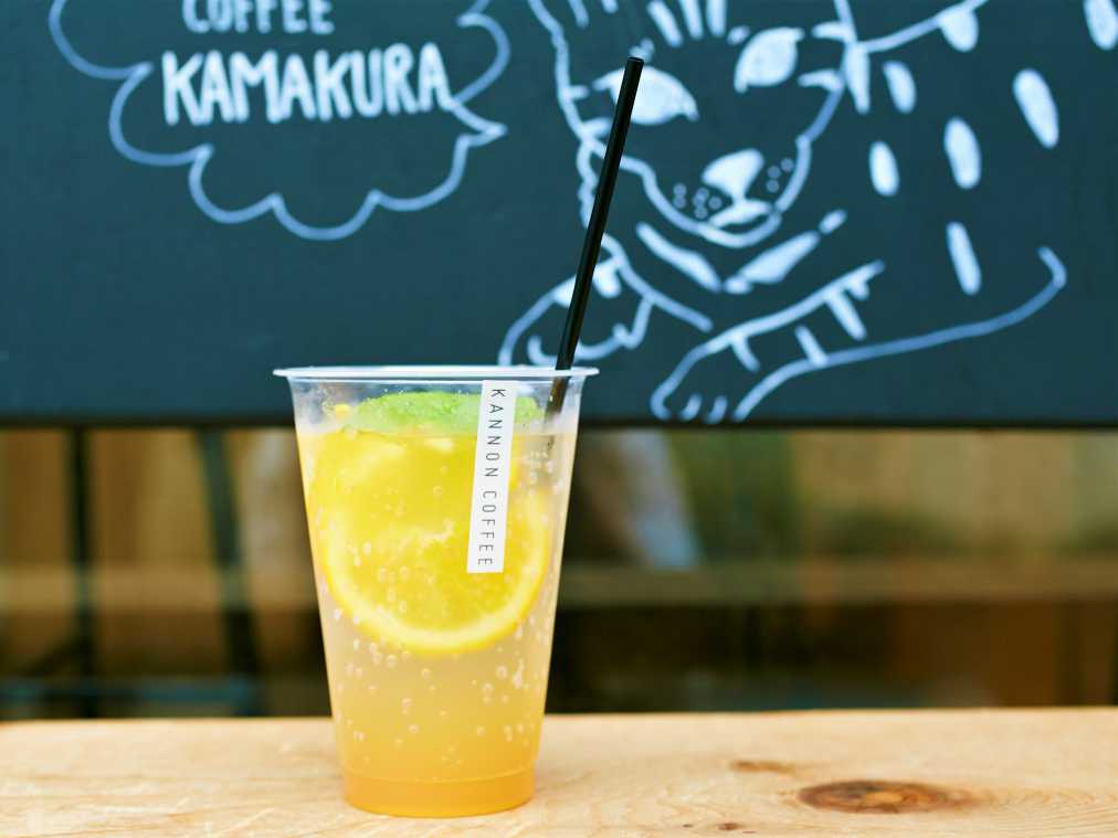 オレンジとラベンダーのソーダ 500円