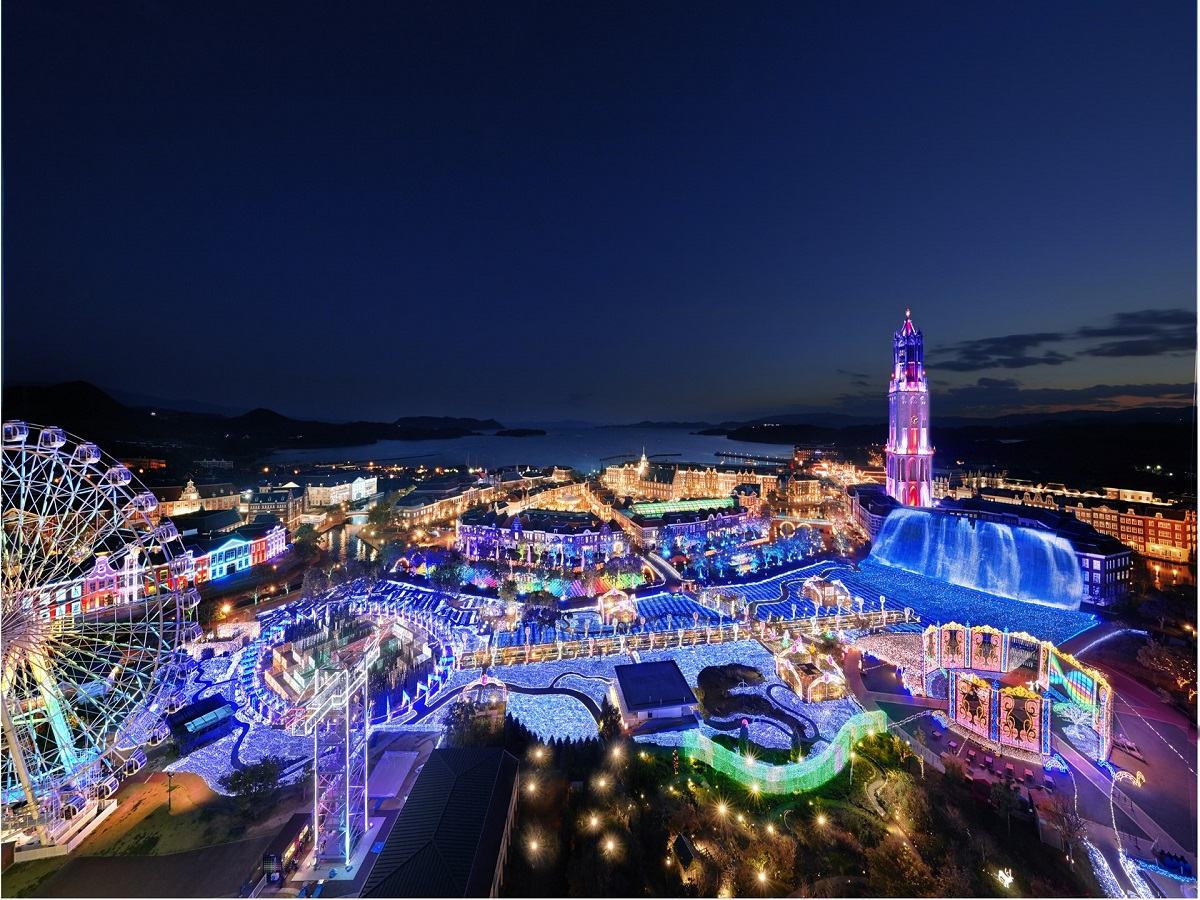 イルミランキング5年連続1位！ハウステンボスの「光の王国」、今冬は水上も