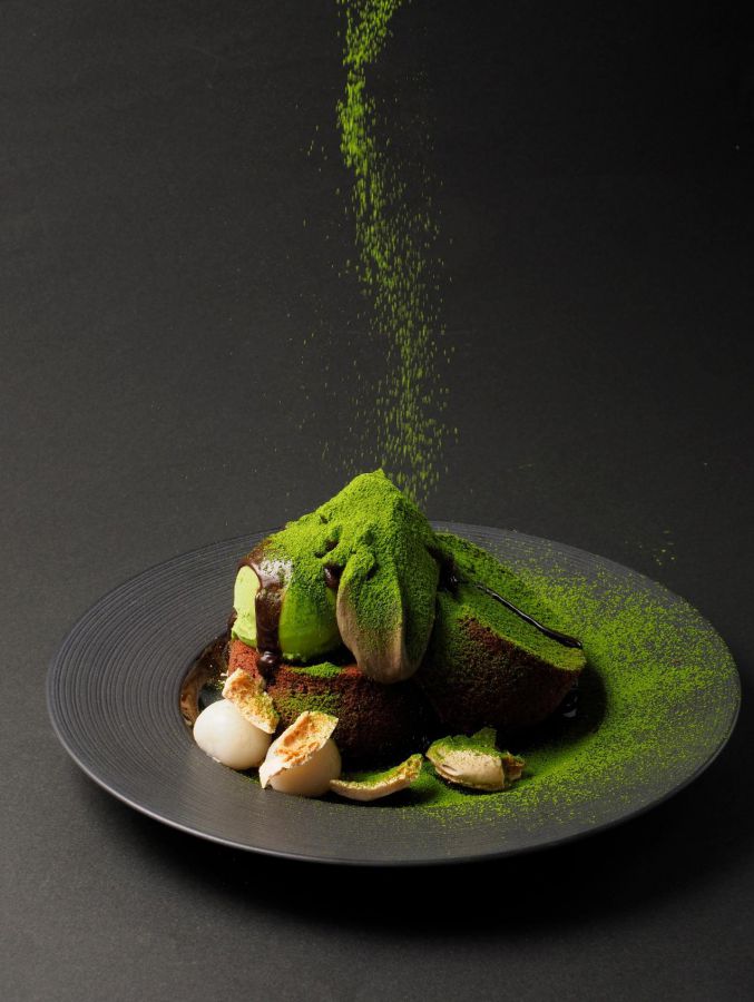 黒抹茶ショコラパンケーキ1200円（税別）