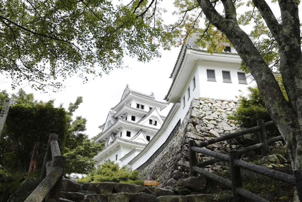 郡上八幡の城下町を一望する山城へ
