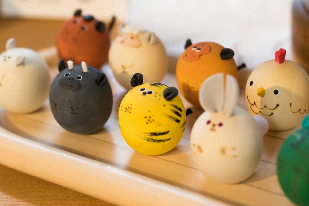 「干支 起き上がりこぼし」も各1個864円