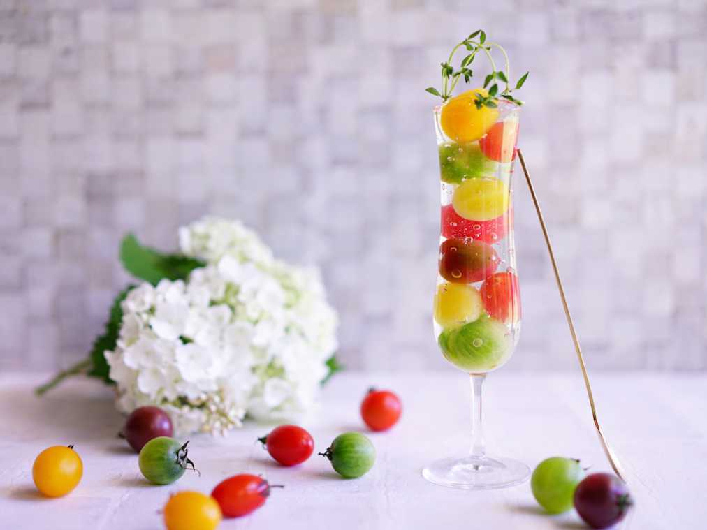 レインボートマトのサイダーゼリー【kyoko_plusのレシピ＆テーブルコーデvol.2】