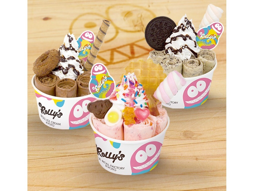 京都でカワイく進化したロールアイス専門店「ROLLY'S ROLL ICE