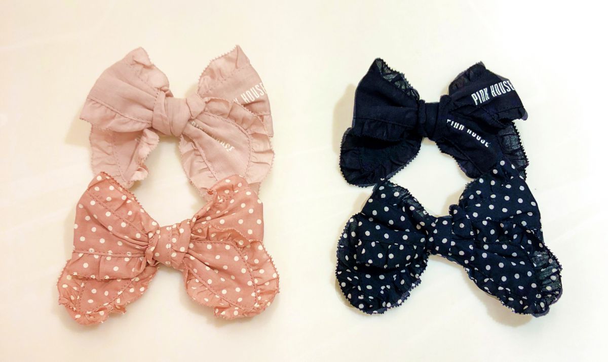 「リボン2個セット」各3240円（PINK HOUSE）