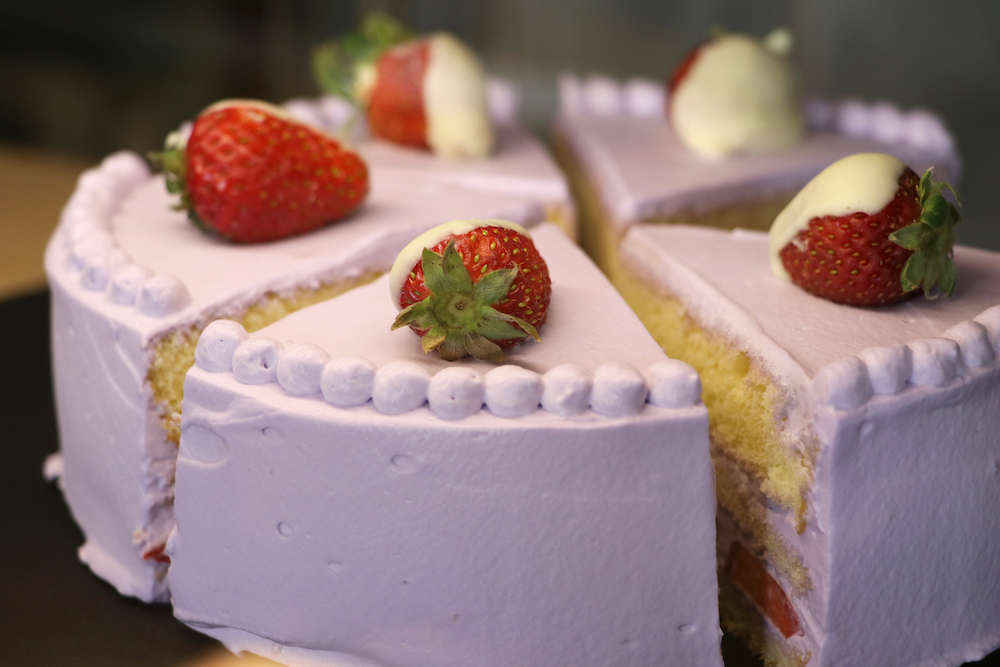 イチゴのショートケーキセット1100円