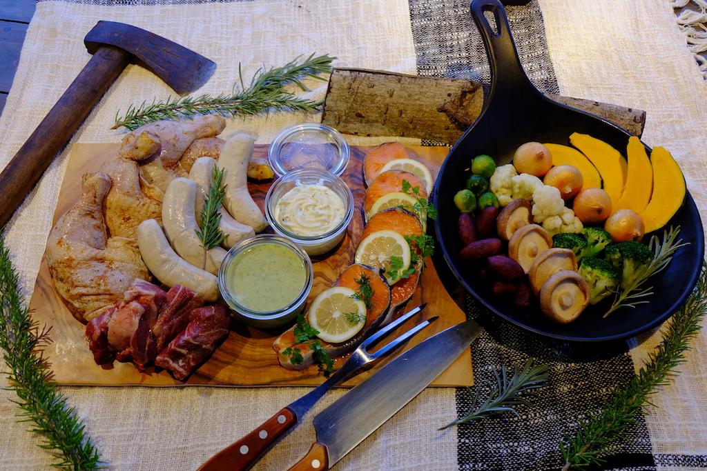 秋限定(2018年11月30日まで)ワイルドBBQ 一人前2800円 ※写真は4人前