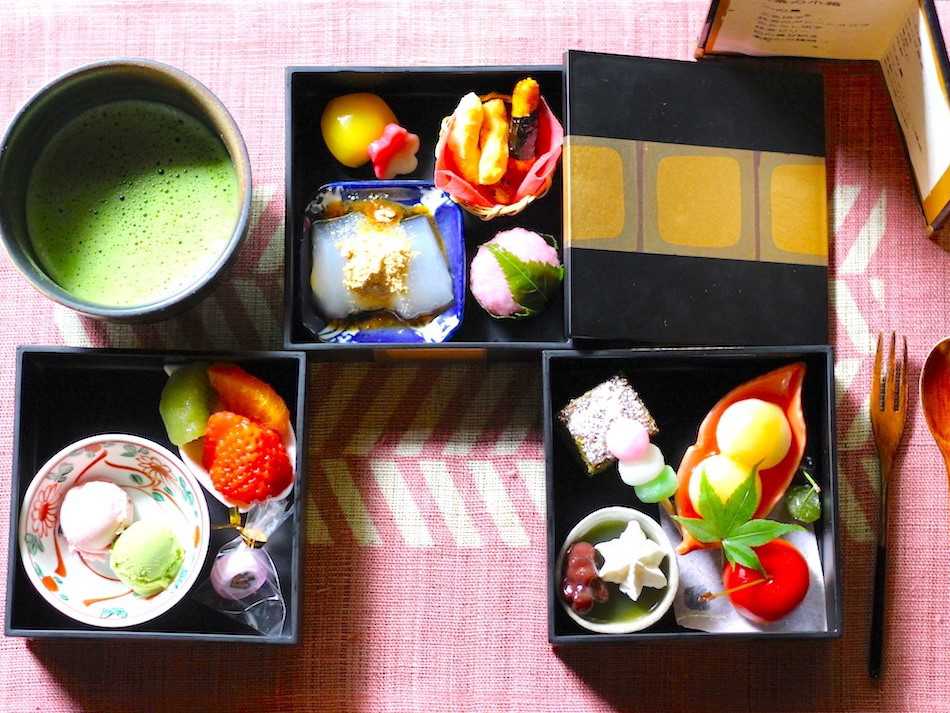 三段重に和スイーツを詰め込んで。町屋でいただく「環奈の小箱」